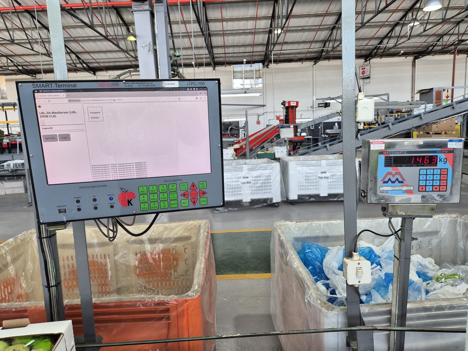 ITPC 100 — SMART Terminal weighing application