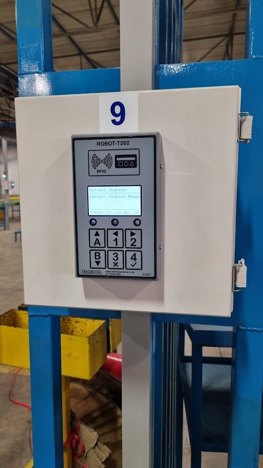 Robot T202 — panel-enclosed station terminal